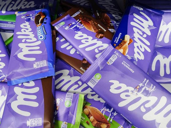 09 04 2026 Switzerland picture ,Milka 90 g chocolate bars
