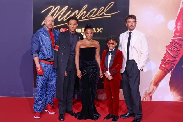 Michael KeiLyn Durrel Jones, Jaafar Jackson, Nia Long, Juliano Valdi, Miles Teller Film premiere for Michael on Uber Platz Berlin Date 10 04 2026 Copyright: xEventpress Kratschx