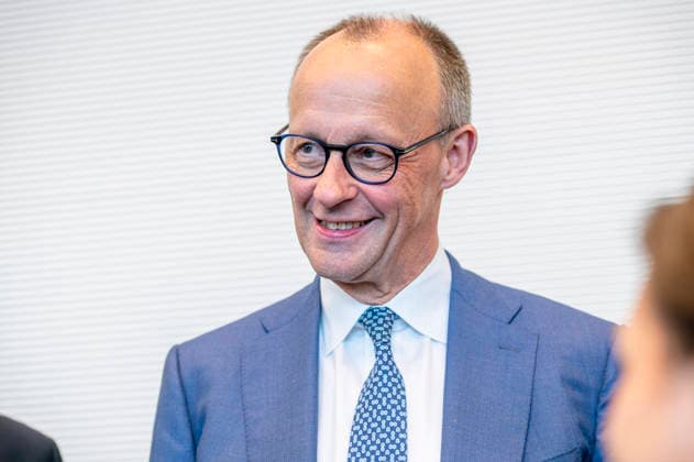 Friedrich Merz EUR, Germany, Berlin 14 04 2026 Federal Chancellor Friedrich Merz CDU before the parliamentary group meeting of the CDU CSU parliamentary group in the Bundestag