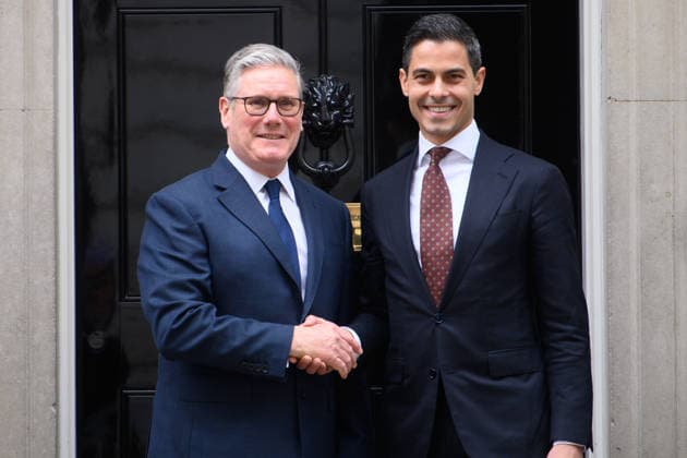 Dutch PM Visit at Downing Street, London, UK - Tuesday 14 April 2026 British Prime Minister Sir Keir Starmer, Rob Jetten - Prime Minister of Netherlands arrives for a bilateral meeting with British Prime Minister Sir Keir Starmer in Downing Street, London, England, UK on Tuesday 14 April, 2026., Credit:Justin Ng Avalon UK, England, London, Downing Street Copyright: xJustinxNgx xAvalonx 1090935003