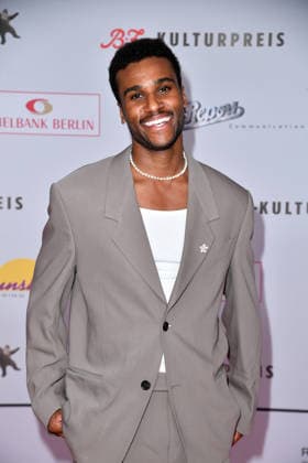 Tijan Njie at the award ceremony for the B Z Culture Prize at the Haus der Berliner Festspiele in Berlin on 15 04 2026