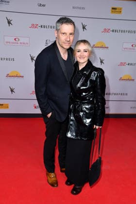 Tilmar Kuhn and Katharine Mehrling at the award ceremony for the B Z Culture Prize at the Haus der Berliner Festspiele in Berlin on 15 04 2026