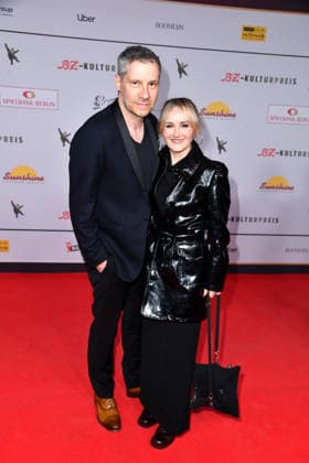 Tilmar Kuhn and Katharine Mehrling at the award ceremony for the B Z Culture Prize at the Haus der Berliner Festspiele in Berlin on 15 04 2026