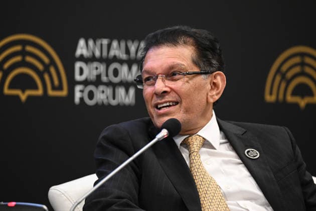 Antalya Diplomacy Forum 2026 ANTALYA, TURKIYE - APRIL 18: Minister for Foreign Affairs of Bangladesh Khalilur Rahman attends ADF2026 Talks within Antalya Diplomacy Forum, in Antalya, Turkiye on April 18, 2026. World leaders and senior government officials convene in Turkiye from April 17 to 19 for the fifth edition of the Antalya Diplomacy Forum, a major international gathering in Antalya focused this year on managing global uncertainty. Abdullah Guclu Anadolu Antalya Turkey. Editorial use only. Please get in touch for any other usage.  Copyright: x2026xAnadoluxAbdullahxGuclux