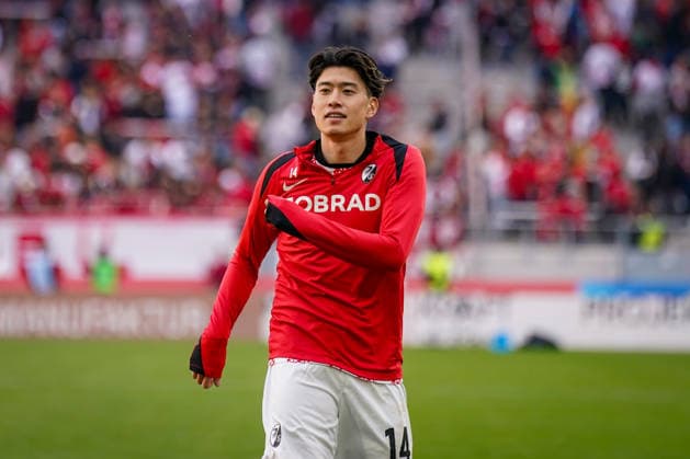 Germany Soccer Bundesliga 2025 2026, Matchday 30 SC Freiburg vs 1 FC Heidenheim Europa Park Stadion Freiburg Yuito Suzuki SC Freiburg, 14 Copyright: xJOERANxSTEINSIEKx