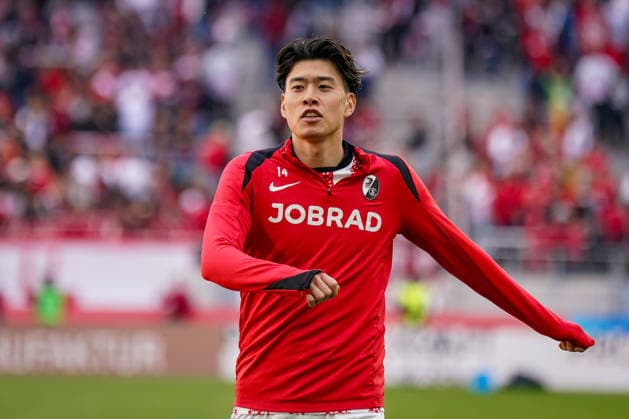 Germany Soccer Bundesliga 2025 2026, Matchday 30 SC Freiburg vs 1 FC Heidenheim Europa Park Stadion Freiburg Yuito Suzuki SC Freiburg, 14 Copyright: xJOERANxSTEINSIEKx
