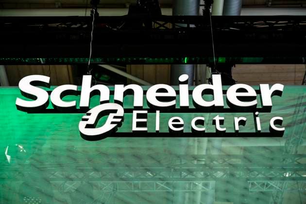 Logo of Schneider Electric, Hannover Messe 2026, Exhibition Center, Hanover, Lower Saxony, Germany