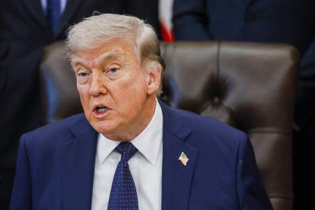 US President Donald Trump speaks during a Health Care Affordability event US President Donald Trump delivers remarks during a Health Care Affordability event in the Oval Office at the White House. Washington, DC, USA, 23 April 2026. WASHINGTON DISTRICT OF COLUMBIA United States  Copyright: xPool ABACAx