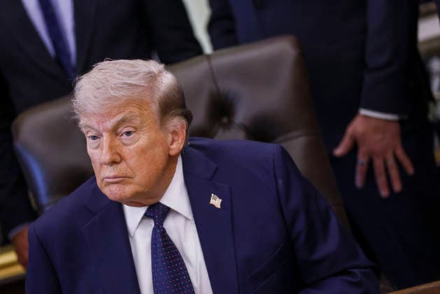 US President Donald Trump speaks during a Health Care Affordability event US President Donald Trump delivers remarks during a Health Care Affordability event in the Oval Office at the White House. Washington, DC, USA, 23 April 2026. WASHINGTON DISTRICT OF COLUMBIA United States  Copyright: xPool ABACAx
