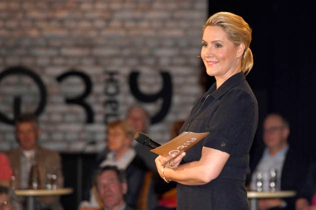 Judith Rakers at the recording of the RB talk show 3nach9 at Radio Bremen Studio Bremen, 24 04 2026 Foto:xC.xNiehausx xFuturexImagex 3nach9_6402