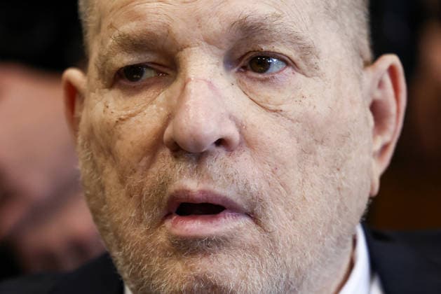 Former Hollywood film producer Harvey Weinstein appears in Manhattan Supreme Court during his retrial in New York City on April 27, 2026. - The retrial of Weinstein on a rape charge on which a jury was previously deadlocked began on April 14, although he will remain imprisoned for other offenses regardless of the verdict. Weinstein is accused of the third-degree rape of Jessica Mann, who starred in the 2015 romantic comedy This Isn t Funny. Pool  NYX20260427208 CHARLYxTRIBALLEAU