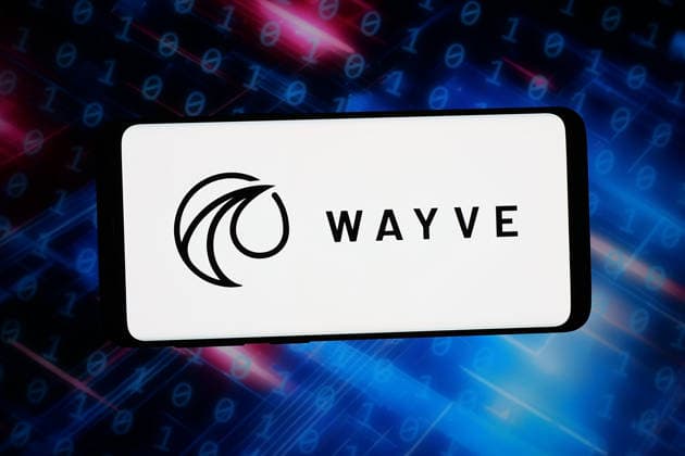 April 10, 2026, Germany: In this photo illustration, the logo of self-driving company Wayve Technologies Ltd. is displayed on a smartphone in front of abstract background on computer screen. Germany  - ZUMAs197 20260410_aab_s197_036 Copyright: xTimonxSchneiderx