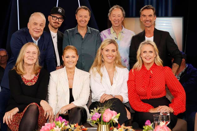 Cornelia Funke, Hubertus Meyer Burckhardt, Armin Morbach, Helene Fischer, Frederik Braun, Angelique Kerber Gerrit Braun, Barbara Schöneberger and Florian Silbereisen at the recording of the NDR Talk Show in the NDR television studio in Lokstedt Hamburg, 29 04 2026 Foto:xH.xHartmannx xFuturexImagex ndr_talk2804_6403
