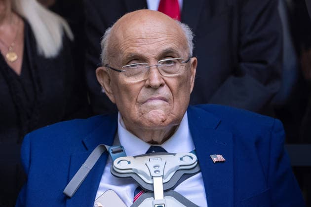 US-NEWS-GIULIANI-HOSPITALIZATION-NY Former New York City Mayor Rudy Giuliani attends the annual 9 11 Commemoration Ceremony on Sept. 11, 2025 in Manhattan. (Barry Williams New York Daily News TNS) EDITORIAL USE ONLY Copyright: x xDailyxNews,xL.P.x(NewxYork)x 173175992W BarryxWilliamsx krtphotoslive963120