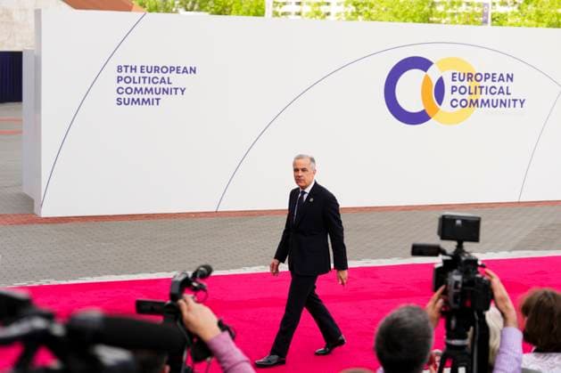 May 4, 2026, Yerevan, Armenia: Prime Minister Mark Carney arrives to the 8th European Political Community Summit in Yerevan, Armenia, on Monday, May 4, 2026. Yerevan Armenia  - ZUMAc35_ 20260504_zaf_c35_006 Copyright: xSeanxKilpatrickx