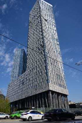 Drone hits high-rise building in Moscow MOSCOW, RUSSIA - MAY 4: A view of destruction after a drone struck a high-rise building in Moscow, Russia, on May 4, 2026. According to a statement on the national messaging app MAX, air defense systems intercepted two drones traveling toward Moscow. Moscow Mayor Sergey Sobyanin confirmed that the incident resulted in no injuries and noted that emergency personnel remain active at the impact site. Sefa Karacan Anadolu Moscow Russia. Editorial use only. Please get in touch for any other usage.  Copyright: x2026xAnadoluxSefaxKaracanx