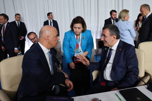 8th European Political Community Summit in Armenia YEREVAN, ARMENIA - MAY 4: Turkish Vice President Cevdet Yillmaz and Secretary General of the Council of Europe Alain Berset speak during the opening ceremony of the 8th European Political Community Summit in Yerevan, Armenia, on May 4, 2026. Ahmet Okur Anadolu Yerevan Armenia. Editorial use only. Please get in touch for any other usage.  Copyright: x2026xAnadoluxAhmetxOkurx