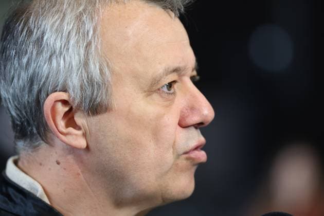 Lawyer Frank Discepoli, defending P. Falzone pictured during the start of the trial of P. and A. Falzone, at the Court of Appeal of Mons, on Monday 04 May 2026. The trial of the two cousins concerns the 2022 tragedy in Strepy-Bracquegnies, where a car plowed into a carnival parade around 5:00. Six people died at the scene, and a seventh months later in the hospital. P. Falzone is charged with seven murder and 81 attempted murder. A. Falzone with failure to render aid to a person in danger.  VIRGINIExLEFOUR 172828907