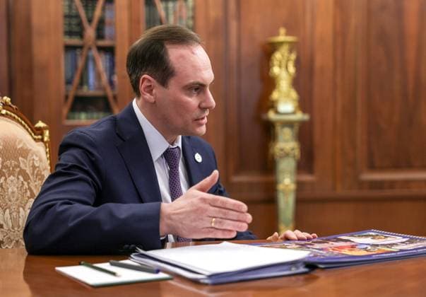 Russia Putin 9157622 04.05.2026 Head of the Republic of Mordovia Artem Zdunov attends a meeting with Russian President Vladimir Putin at the Kremlin in Moscow, Russia. Mikhail Metzel Sputnik Moscow Russia  Copyright: xMikhailxMetzelx