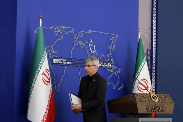 Spokesperson for the Ministry of Foreign Affairs of Iran Esmail Baghaei TEHRAN, IRAN - MAY 4: Spokesperson for the Ministry of Foreign Affairs of Iran Esmail Baghaei attends a press conference at Ministry of Foreign Affairs in Tehran, Iran on May 4, 2026. Fatemeh Bahrami Anadolu Tehran Iran. Editorial use only. Please get in touch for any other usage.  Copyright: x2026xAnadoluxFatemehxBahramix