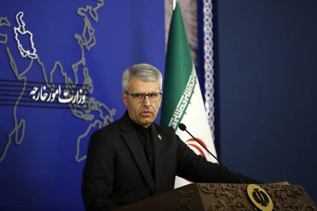 Spokesperson for the Ministry of Foreign Affairs of Iran Esmail Baghaei TEHRAN, IRAN - MAY 4: Spokesperson for the Ministry of Foreign Affairs of Iran Esmail Baghaei attends a press conference at Ministry of Foreign Affairs in Tehran, Iran on May 4, 2026. Fatemeh Bahrami Anadolu Tehran Iran. Editorial use only. Please get in touch for any other usage.  Copyright: x2026xAnadoluxFatemehxBahramix