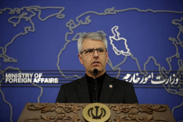 Spokesperson for the Ministry of Foreign Affairs of Iran Esmail Baghaei TEHRAN, IRAN - MAY 4: Spokesperson for the Ministry of Foreign Affairs of Iran Esmail Baghaei attends a press conference at Ministry of Foreign Affairs in Tehran, Iran on May 4, 2026. Fatemeh Bahrami Anadolu Tehran Iran. Editorial use only. Please get in touch for any other usage.  Copyright: x2026xAnadoluxFatemehxBahramix