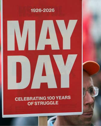 . 04 05 2026. London, United Kingdom. London May Day March. The annual London May Day March from Clerkenwell Green to Trafalgar Square.where a rally is held.  xMartynxWheatleyx xi-Imagesx IIM-26745-0016