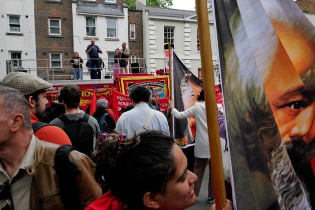 London Hosts Annual May Day March and Rally People gather in London for the annual May Day March and Rally on the Early May bank holiday, Monday, 4 May 2026. London England United Kingdom Copyright: xJoaoxDanielxPereirax