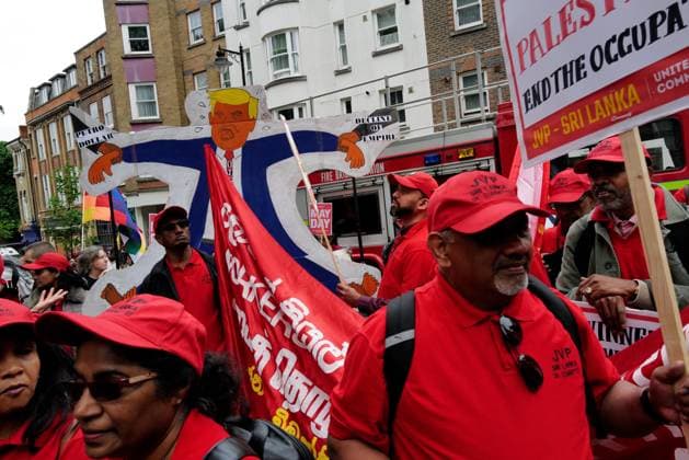 London Hosts Annual May Day March and Rally People gather in London for the annual May Day March and Rally on the Early May bank holiday, Monday, 4 May 2026. London England United Kingdom Copyright: xJoaoxDanielxPereirax