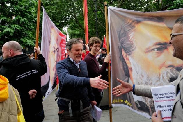 London Hosts Annual May Day March and Rally People gather in London for the annual May Day March and Rally on the Early May bank holiday, Monday, 4 May 2026. London England United Kingdom Copyright: xJoaoxDanielxPereirax