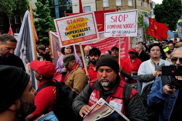 London Hosts Annual May Day March and Rally People gather in London for the annual May Day March and Rally on the Early May bank holiday, Monday, 4 May 2026. London England United Kingdom Copyright: xJoaoxDanielxPereirax
