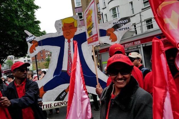 London Hosts Annual May Day March and Rally People gather in London for the annual May Day March and Rally on the Early May bank holiday, Monday, 4 May 2026. London England United Kingdom Copyright: xJoaoxDanielxPereirax