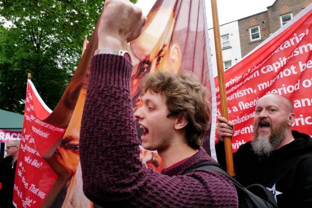 London Hosts Annual May Day March and Rally People gather in London for the annual May Day March and Rally on the Early May bank holiday, Monday, 4 May 2026. London England United Kingdom Copyright: xJoaoxDanielxPereirax