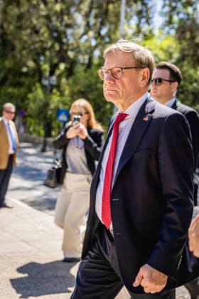 Johann Wadephul CDU , Federal Foreign Minister, taken during his trip to Greece, in Athens, 04 05 2026 Photographed on behalf of the Foreign Office Athens Greece Copyright: xJulianexSonntag AAx