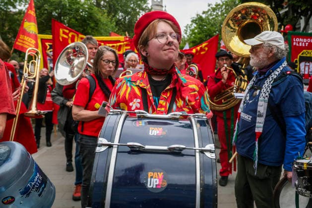 . 04 05 2026. London, United Kingdom. London May Day March. The annual London May Day March from Clerkenwell Green to Trafalgar Square.where a rally is held.  xMartynxWheatleyx xi-Imagesx IIM-26745-0035