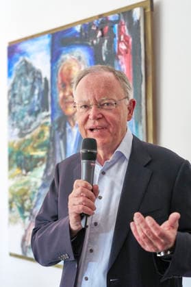 Stephan Weil at the unveiling of his portrait in the ancestral gallery of the State Chancellery of Lower Saxony Hanover, 04 05 2026 Foto:xU.xStammx xFuturexImagex weil_6511