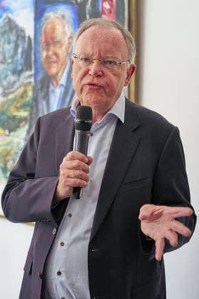 Stephan Weil at the unveiling of his portrait in the ancestral gallery of the State Chancellery of Lower Saxony Hanover, 04 05 2026 Foto:xU.xStammx xFuturexImagex weil_6515