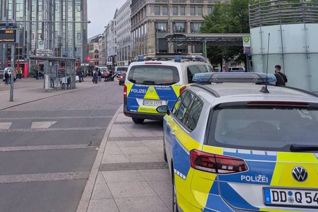 Leipzig, Saxony, Germany, 04 05 2026 Car drives into crowd in Leipzig The incident took place on Grimmaische Straße in the city center, the area between Augustusplatz and Ritterstraße was cordoned off Copyright: xdtsxNachrichtenagenturx dts_117567