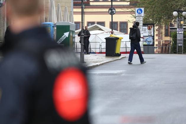 Leipzig, Saxony, Germany, 05 05 2026 After a car drove into a crowd of people on Monday, the Grimmaische Straße crime scene was still cordoned off the following morning Copyright: xdtsxNachrichtenagenturx dts_117712