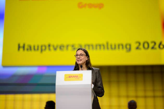 Katrin Suder Chairwoman of the Supervisory Board opens the HPV Annual General Meeting of Deutsche Post AG, on 05 05 2026 in Bonn Germany @ World Conference Center