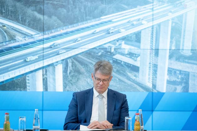 Taking office one year ago Review and outlook Berlin, Press conference, Review and outlook, Federal Minister of Transport Patrick Schnieder, Federal Ministry of Transport Berlin Berlin GER