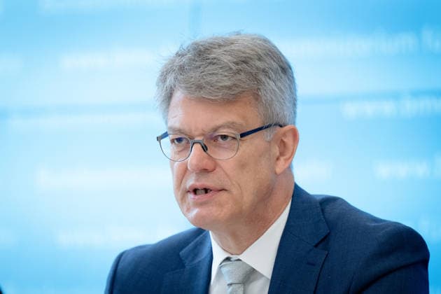 Taking office one year ago Review and outlook Berlin, Press conference, Review and outlook, Federal Minister of Transport Patrick Schnieder, Federal Ministry of Transport Berlin Berlin GER