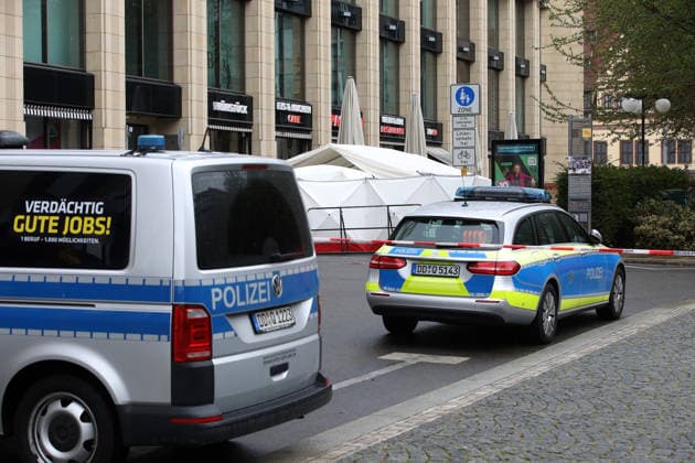 search for traces after amokfart in leipzig Leipzig , 05 05 2036 One day after Jeffrey K drove amok in Grimmaische Straße in Leipzig city center, police are still searching for traces Saxony Germany Copyright: xMatthiasxGränzdörferx