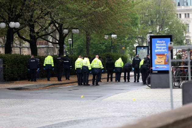 search for traces after amokfart in leipzig Leipzig , 05 05 2036 One day after Jeffrey K drove amok in Grimmaische Straße in Leipzig city center, police are still searching for traces Saxony Germany Copyright: xMatthiasxGränzdörferx