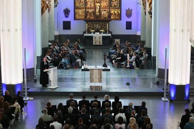Leipzig, Saxony, Germany, 05 05 2026 University Church St Pauli Paulinum memorial event after shooting rampage Copyright: xdtsxNachrichtenagenturx dts_117724