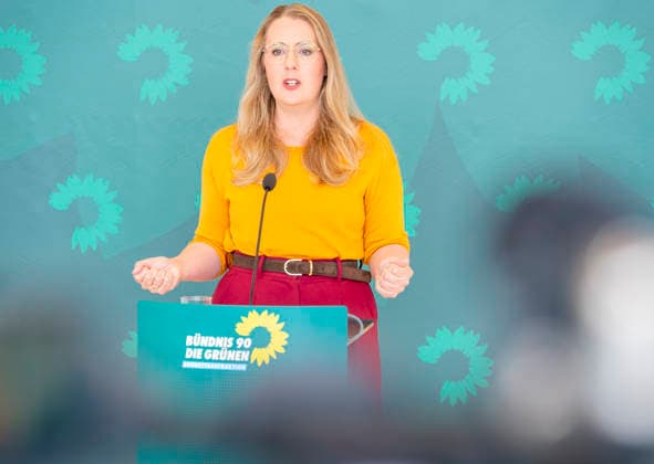 Katharina Dröge EUR, Germany, Berlin, 05 05 2026 Press statement by Katharina Dröge Chairwoman of the B90 The Greens parliamentary group before the parliamentary group meeting in the German Bundestag