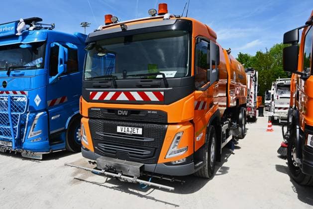 IFAT Munich 2026 is the worlds leading trade fair for water, sewage, waste and raw materials management The trade fair takes place every two years at the exhibition center in Munich Riem Photo Faun Viajet superstructure, Designwerk Technologies AG Truck Design Plant E Truck MC 450E The highway