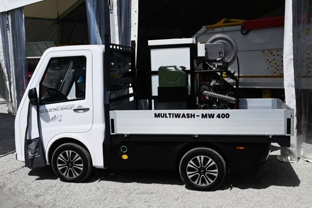 IFAT Munich 2026 is the worlds leading trade fair for water, sewage, waste and raw materials management The trade fair takes place every two years at the exhibition center in Munich Riem Photo eKo Full Electric Vehicle, Made in Italy