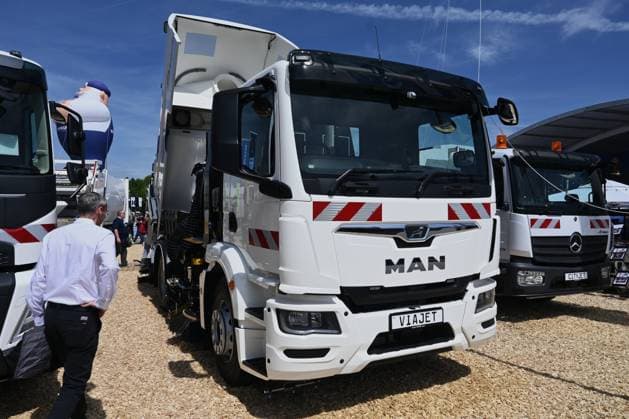 IFAT Munich 2026 is the worlds leading trade fair for water, sewage, waste and raw materials management The trade fair takes place every two years at the exhibition center in Munich Riem Photo MAN LKW, Faun Umwelttechnik, Viajet Aufbau