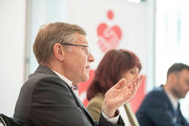 Annual press conference 2026 of the Saar Savings Banks Association on Tuesday 05 05 2026 in Saarbrücken In the picture Dr Christian Molitor, Managing Director of the Saar Savings Banks Association bub
